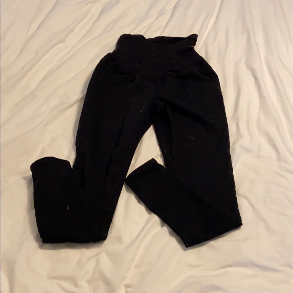 Black maternity skinny jeans